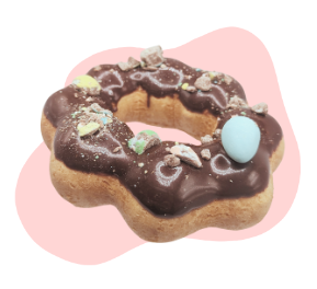Chocolate Mini egg donut
